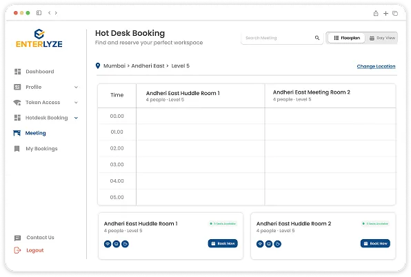 Search and compare meeting rooms
