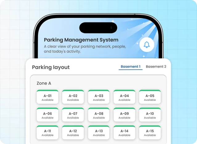 Visitor parking management and pre-reservation screen