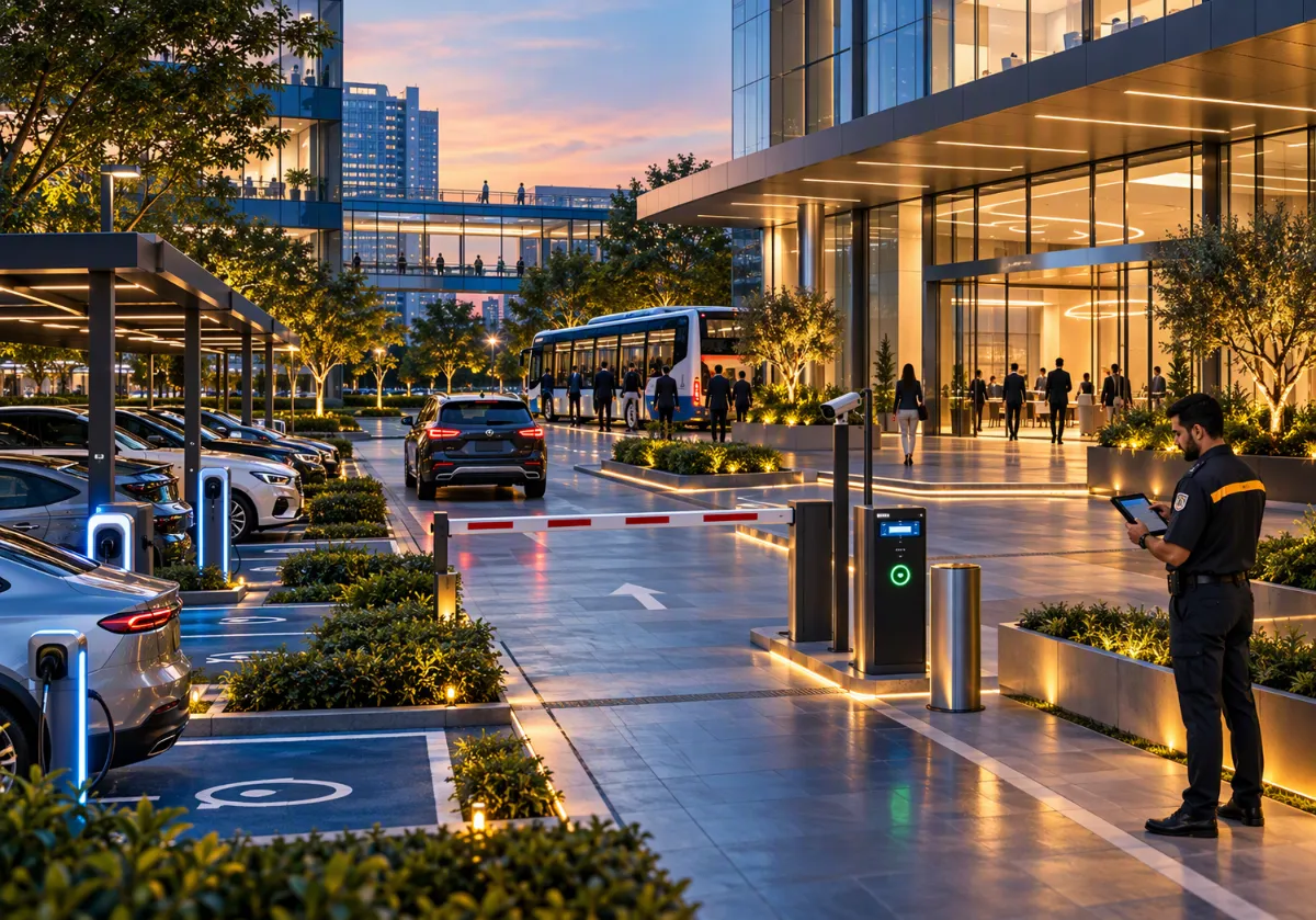Enterprise parking and employee transport operations